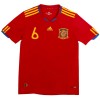 Maglia ufficiale Spagna A. Iniesta 6 2010 Casa Retro per Uomo